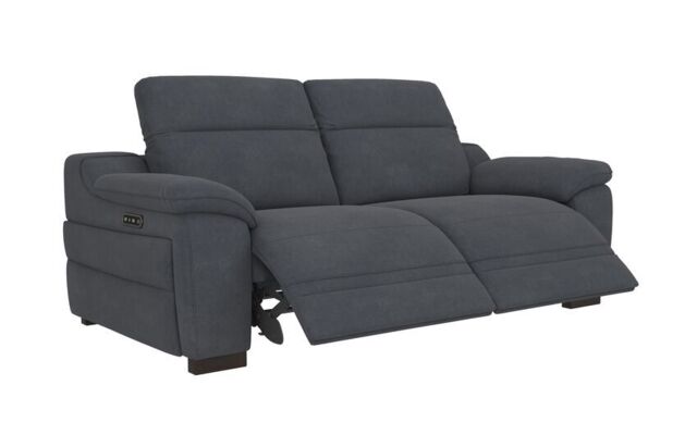 La-Z-Boy Black Fabric Austin 3 Seater Power Recliner Sofa with Power ...