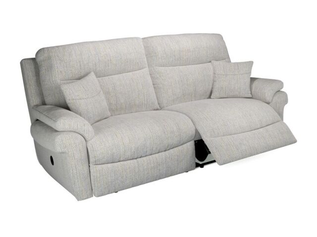 La-Z-Boy Grey Tamla Fabric 3 Seater Power Recliner Sofa by SCS ...