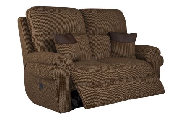 La-Z-Boy Brown Tamla Fabric 2 Seater Power Recliner Sofa by SCS ...