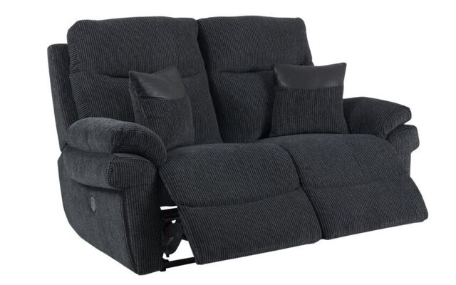 Tamla La-Z-Boy Black 2 Seater Sofa - Black 2 Seater Power Recliner Sofa ...