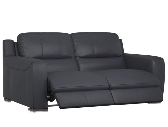 SiSi Italia Blue Lucca 3 Seater Power Recliner Sofa by SCS | ufurnish.com