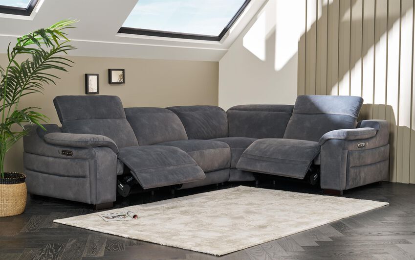 La-Z-Boy Fabric Austin 2 Corner 1 Power Sofa with Power Head