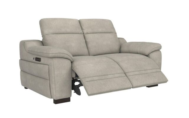 La-Z-Boy Grey Fabric Austin 2 Seater Power Recliner Sofa with Power ...