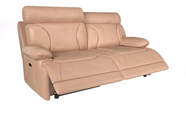 La-Z-Boy Brown Raleigh 3 Seater Power Recliner Sofa with Head Tilt by ...