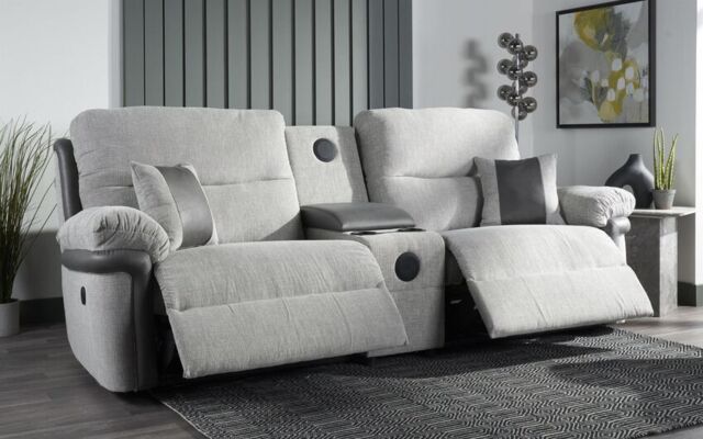 La-Z-Boy Nevada Fabric 3 Seater Power Recliner Sofa with Audio by SCS ...