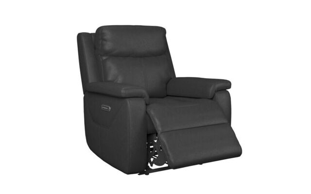 La-Z-Boy Black Daytona Leather Power Recliner Chair with Head Tilt by ...