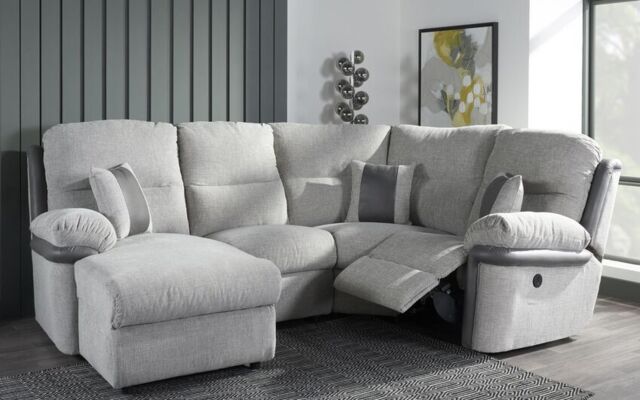 La-Z-Boy Nevada Fabric 2 Corner 1 Power Recliner with Left Hand Facing ...