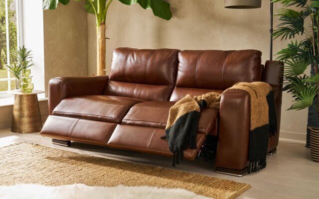 SiSi Italia Lucca 3 Seater Power Recliner Sofa by SCS | uFurnish.com