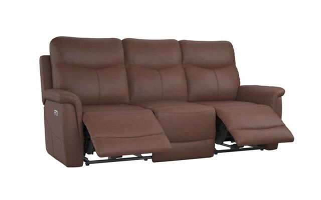 La-Z-Boy Brown Lakeland 3 Seater Power Recliner Sofa by SCS | ufurnish.com