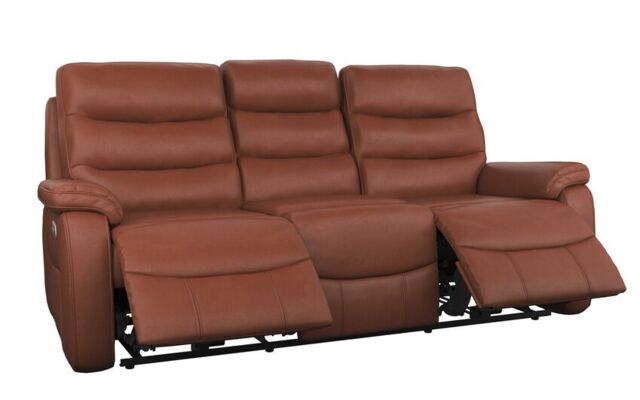 La-Z-Boy Brown Tucson 3 Seater Power Recliner Sofa by SCS | uFurnish.com