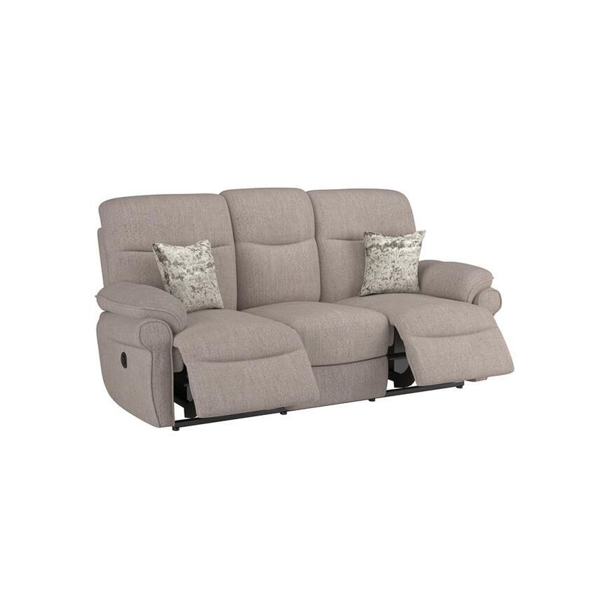 ScS Living Cream Kelbrook Fabric 3 Seater Power Recliner Sofa by SCS