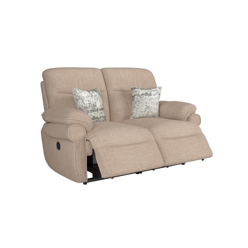 ScS Living Cream Kelbrook Fabric 2 Seater Power Recliner Sofa by SCS