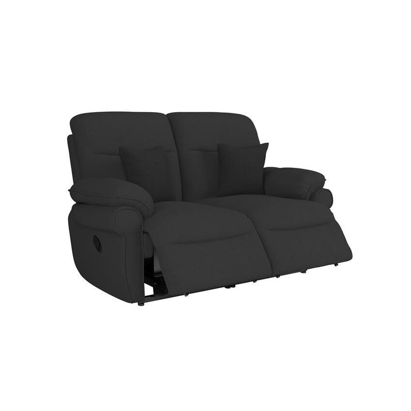 ScS Living Black Kelbrook Fabric 2 Seater Manual Recliner Sofa by SCS