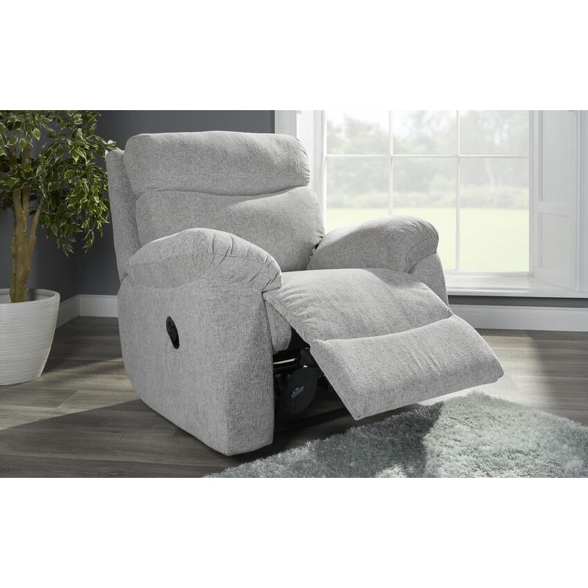 ScS Living Cloud Fabric Manual Recliner Chair by SCS