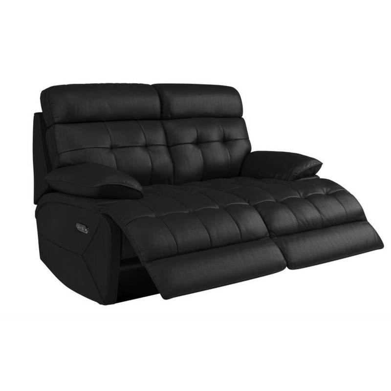 LaZBoy Black Knoxville 2 Seater Power Recliner Sofa by SCS