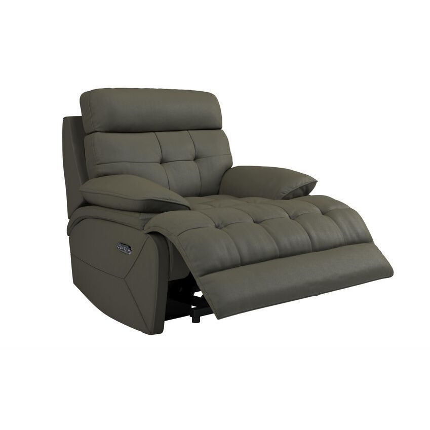 LaZBoy Grey Knoxville Power Recliner Chair by SCS