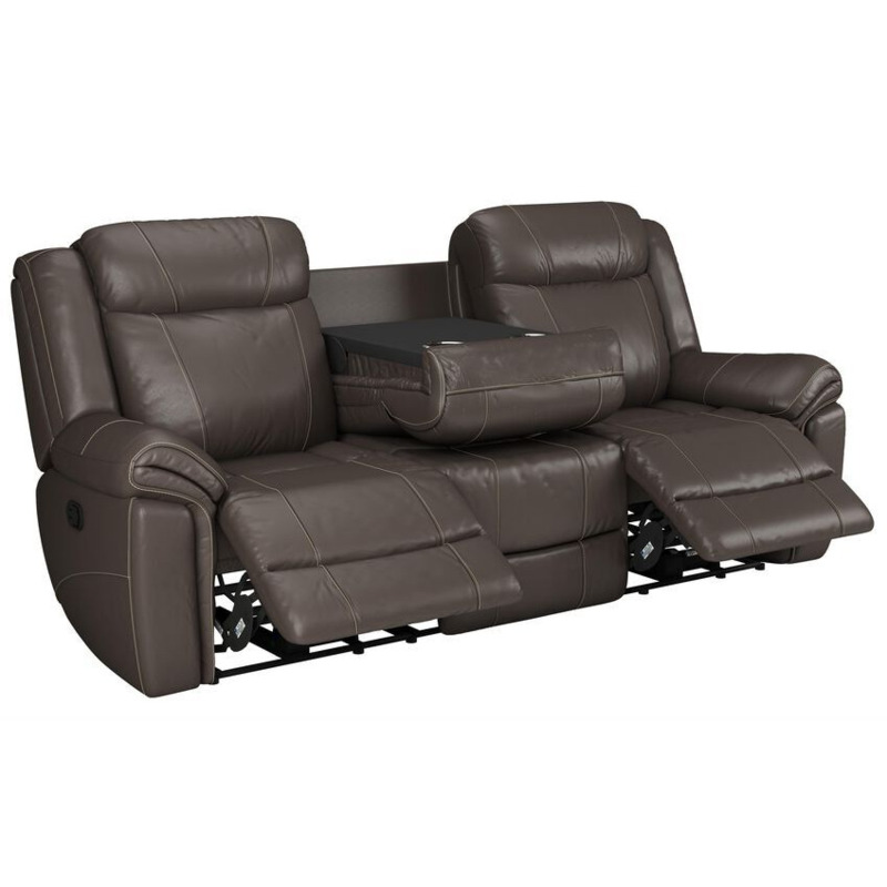 Jaxon 3 Seater Manual Recliner Sofa With Table by SCS