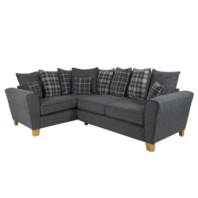 ScS Living Theo Fabric 1 Corner 2 Scatter Back Sofa by SCS