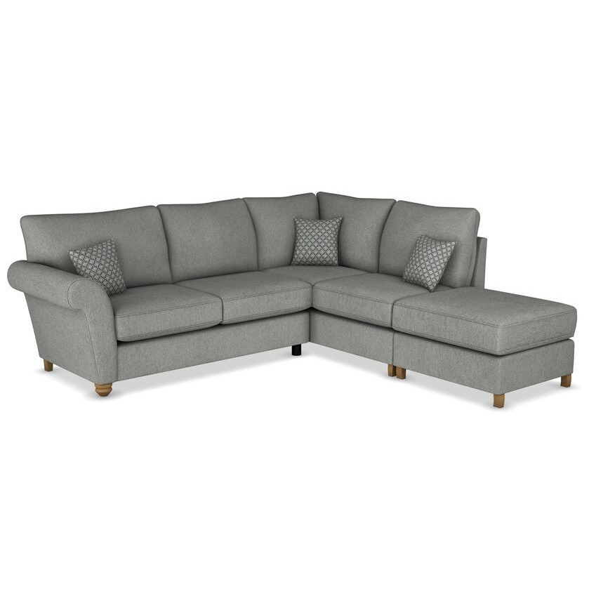Aurora 2 Corner 1 Right Hand Facing Sofa Grey Standard Back ScS by SCS
