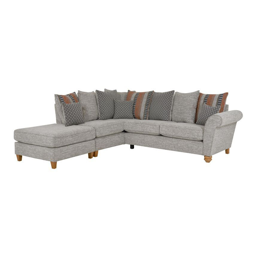 ScS Living Aurora Grey Corner Sofa Fabric Corner Sofa by SCS