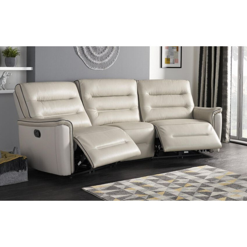 ScS Living Arc 4 Seater Curved Manual Recliner Sofa by SCS