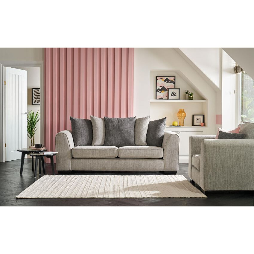 ScS Living Natalia Fabric 3 Seater Sofa Scatter Back by SCS