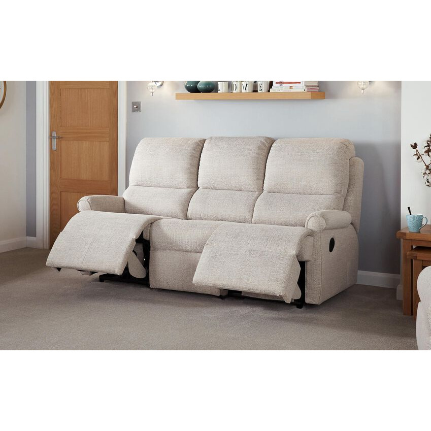 G Plan Fabric Newmarket 3 Seater Power Recliner Sofa by SCS