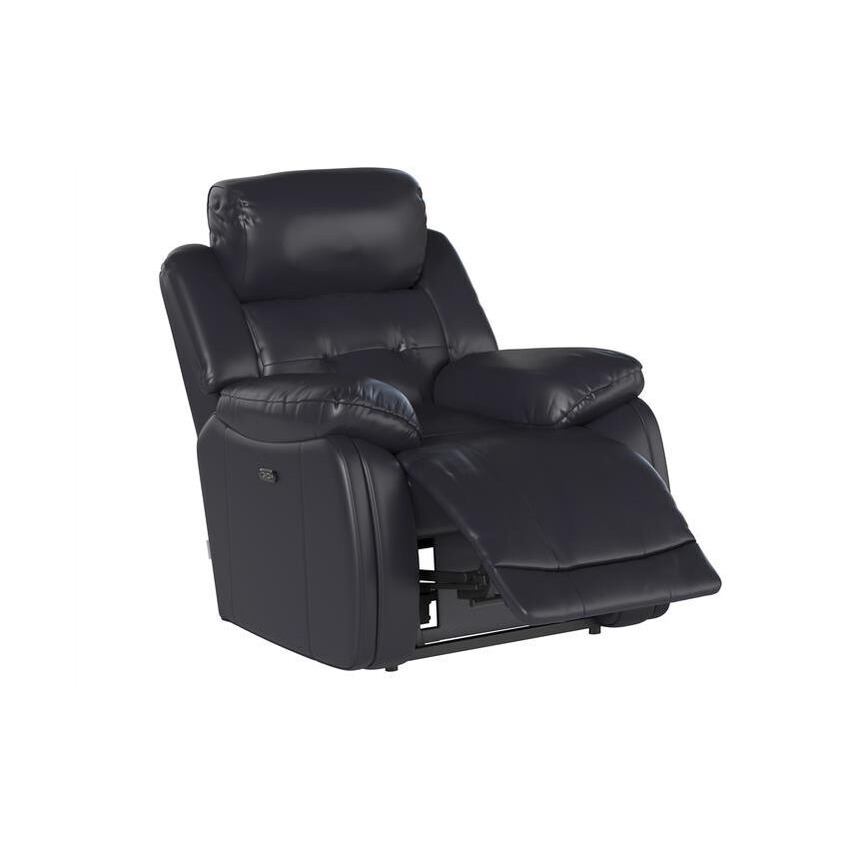 La-Z-Boy Black El Paso Power Recliner Chair with Head Tilt by SCS ...