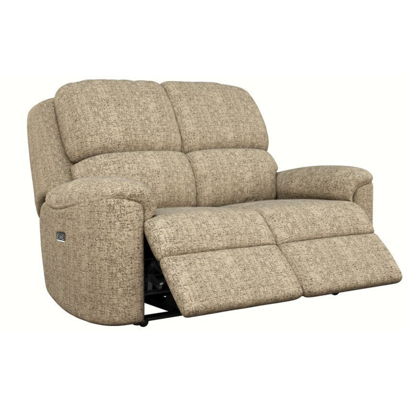 Celebrity Brown Cambridge Fabric 2 Seater Power Recliner Sofa by SCS