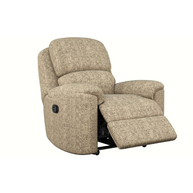 Celebrity Brown Cambridge Fabric Manual Recliner Chair by SCS