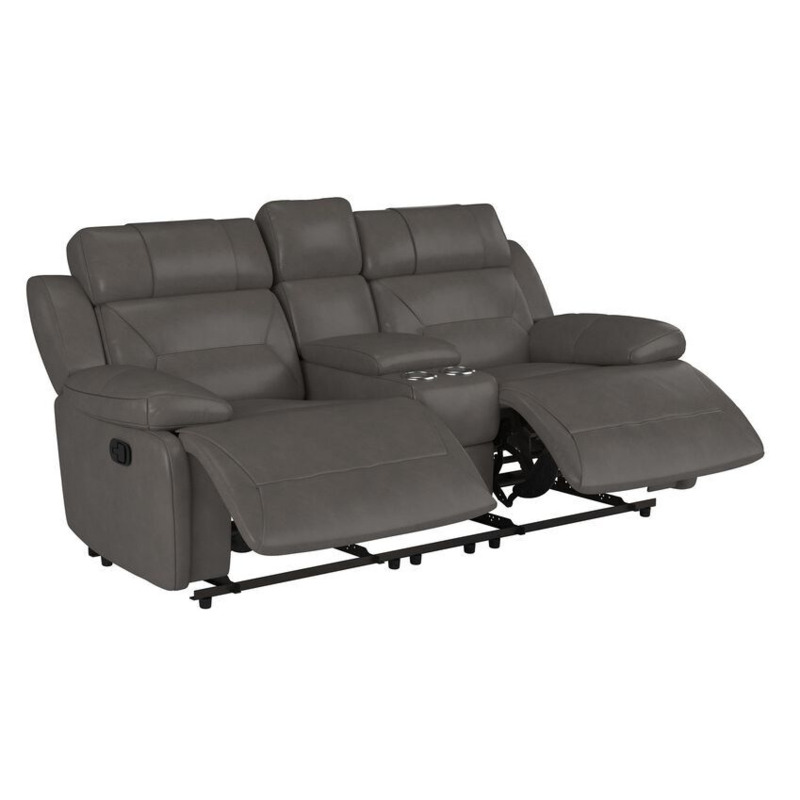 Acai 2 Seater Manual Recliner Sofa with Console by SCS