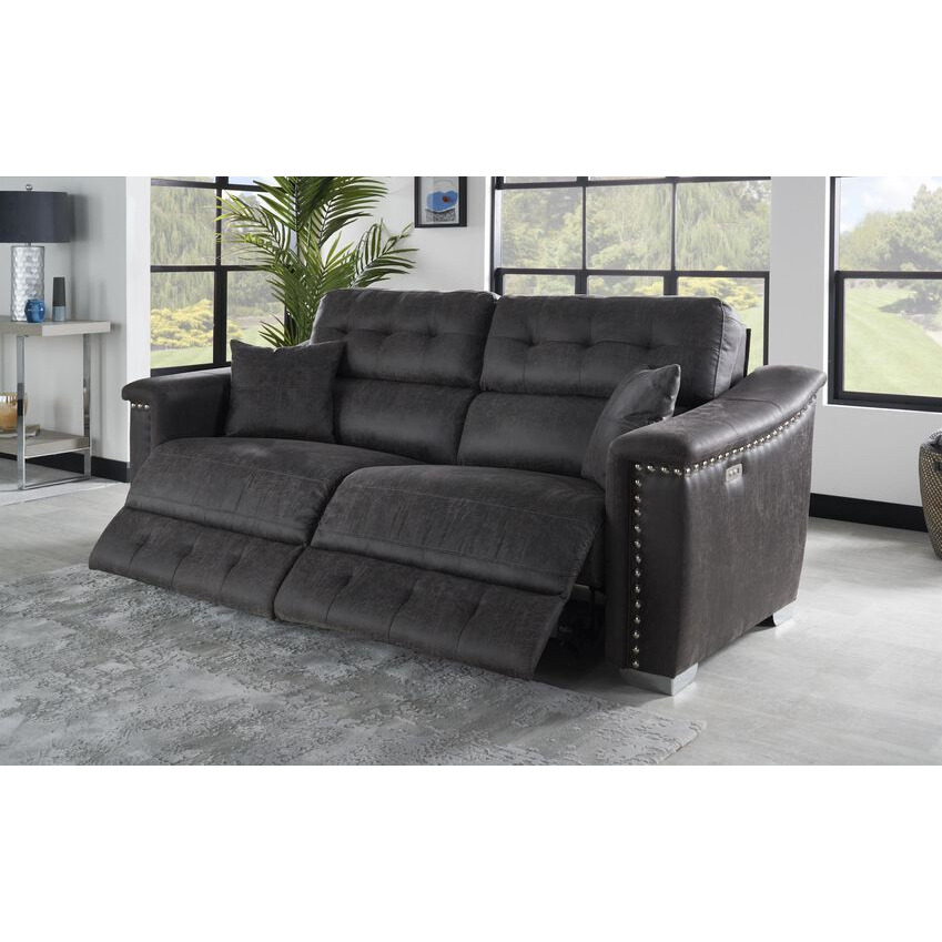 La-Z-Boy Fabric Hollywood 3 Seater Power Recliner Sofa by SCS ...