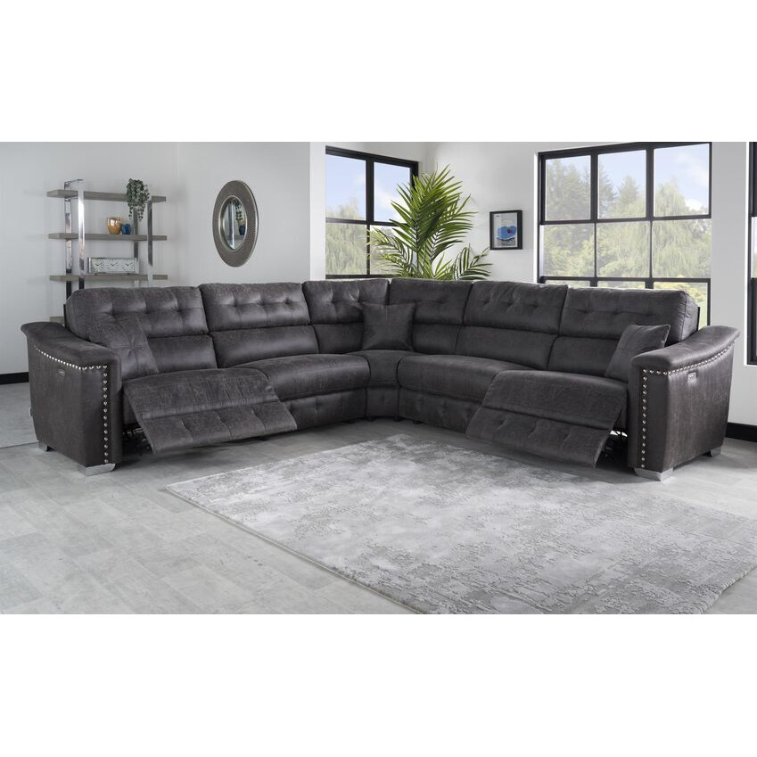 La-Z-Boy Fabric Hollywood 2 Corner 2 Power Recliner Sofa by SCS ...