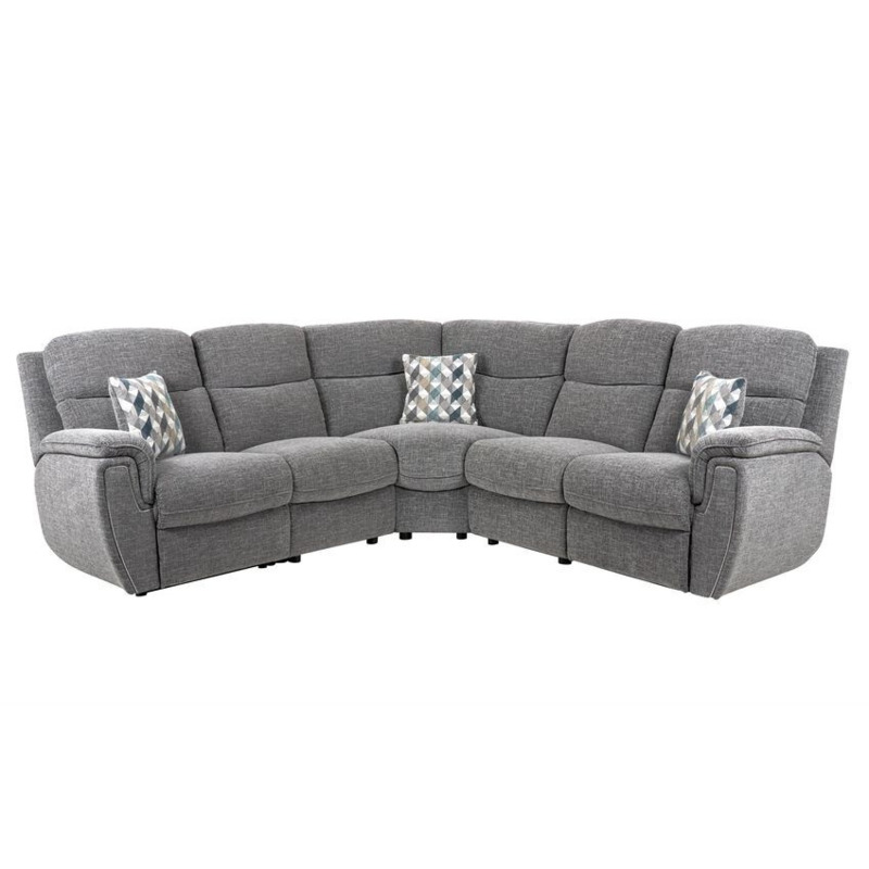 ScS Living Ashton Grey Corner Sofa Power Recliner Corner Sofa by SCS