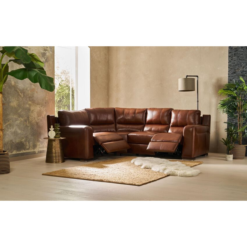 SiSi Italia Lucca 1 Corner 2 Power Double Sofa by SCS | ufurnish.com