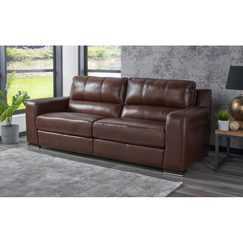 SiSi Italia Leather Lucca 4 Seater Split Sofa by SCS