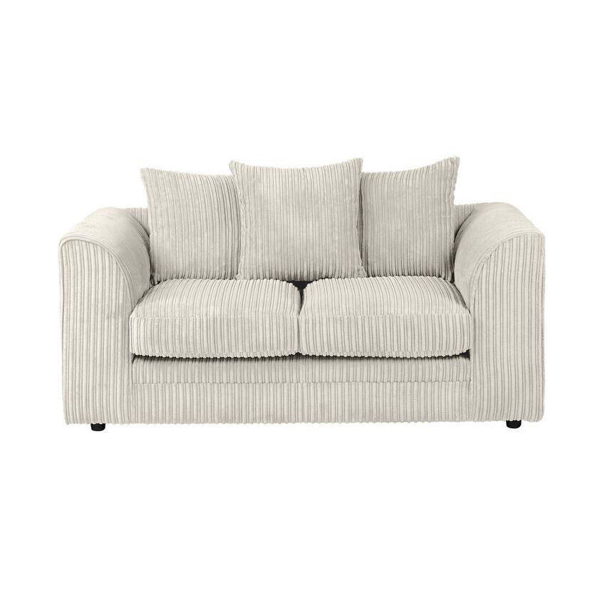 ScS Living White Chicago Fabric 2 Seater Sofa Quick Delivery by SCS