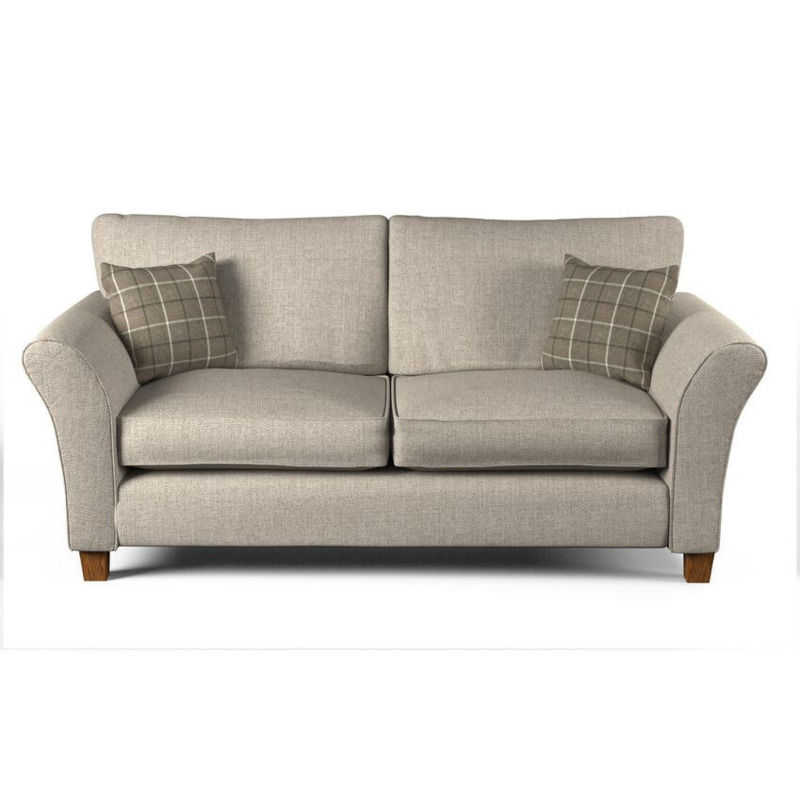 ScS Living Cream Hugo Fabric 3 Seater Standard Back Sofa Sofa Sale