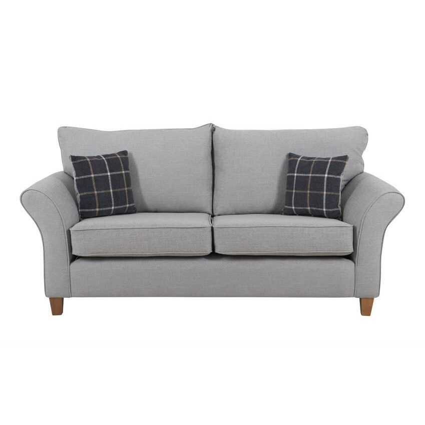 ScS Living Grey Hugo 3 Seater Sofa Fabric 3 Seater Sofa Sofa Sale