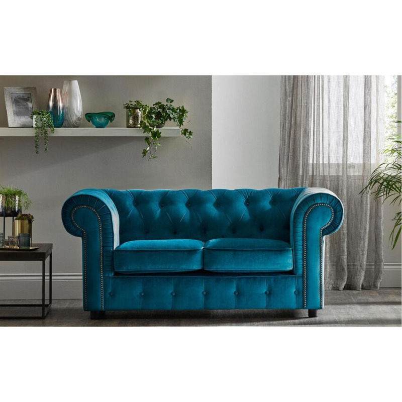 ScS Living Ashbourne Velvet 2 Seater Sofa Quick Delivery by SCS