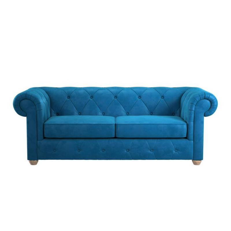 ScS Living Blue Abbey Fabric 3 Seater Sofa by SCS