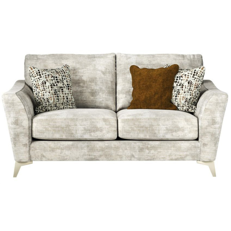 Ideal Home White Maisy Fabric 2 Seater Sofa by SCS
