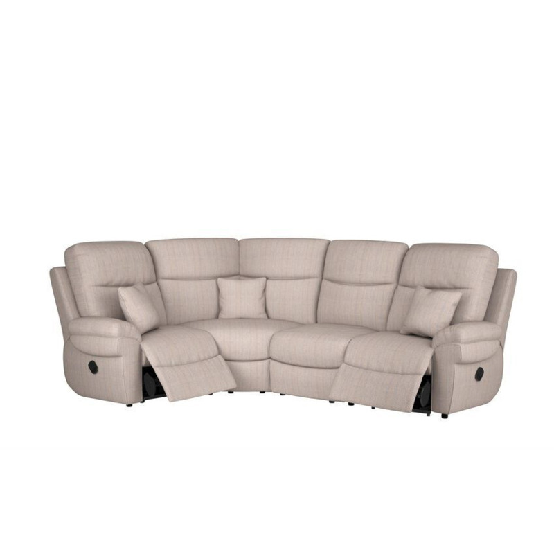 LaZBoy Blue Tamla Fabric 1 Corner 2 Manual Recliner Sofa by SCS