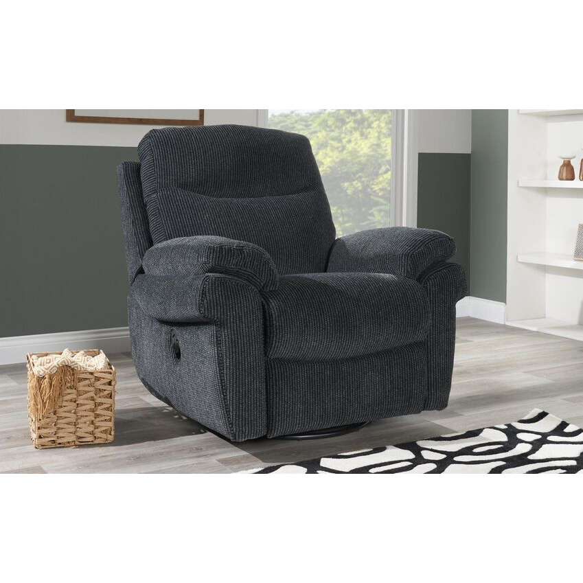 LaZBoy Tamla Fabric Swivel Chair by SCS