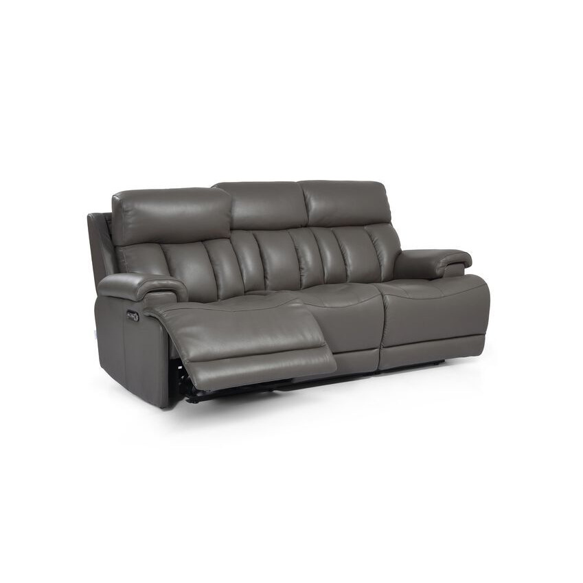 La-Z-Boy Fabric Empire 3 Seater Power Recliner Sofa With Head Tilt by ...