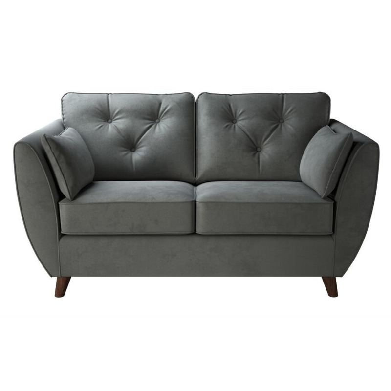 ScS Living Grey Fabric Hoxton Express 2 Seater Sofa Quick Delivery by SCS