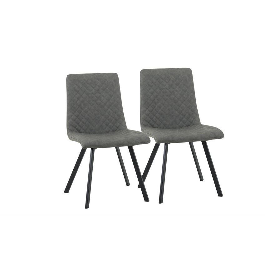 ScS Signature Oslo Pair of Grey Dining Chairs by SCS
