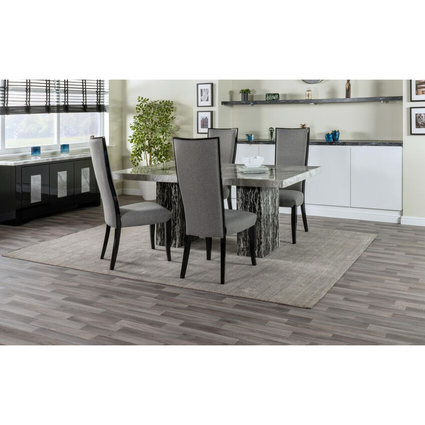 ScS Signature Shades 1.8m Marble Dining Table & 4 Chairs by SCS