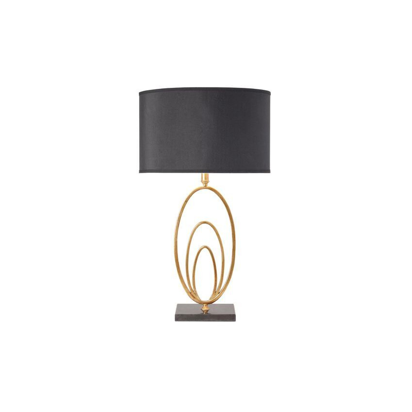 ScS Living Avery Gold Table Lamp with Black Shade by SCS
