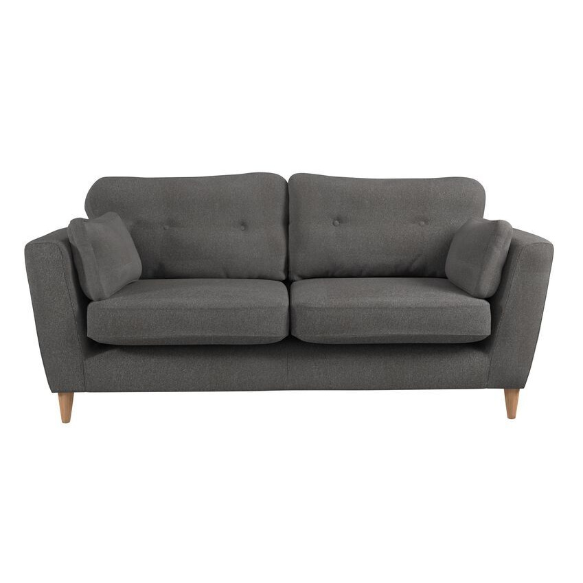 ScS Living Grey Mae Fabric 3 Seater Sofa by SCS